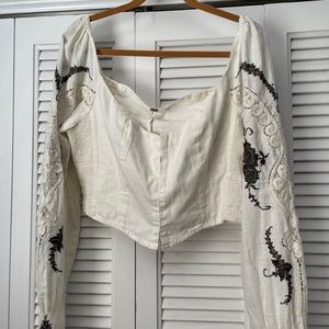 NWT Free People Delia Crop Top Large